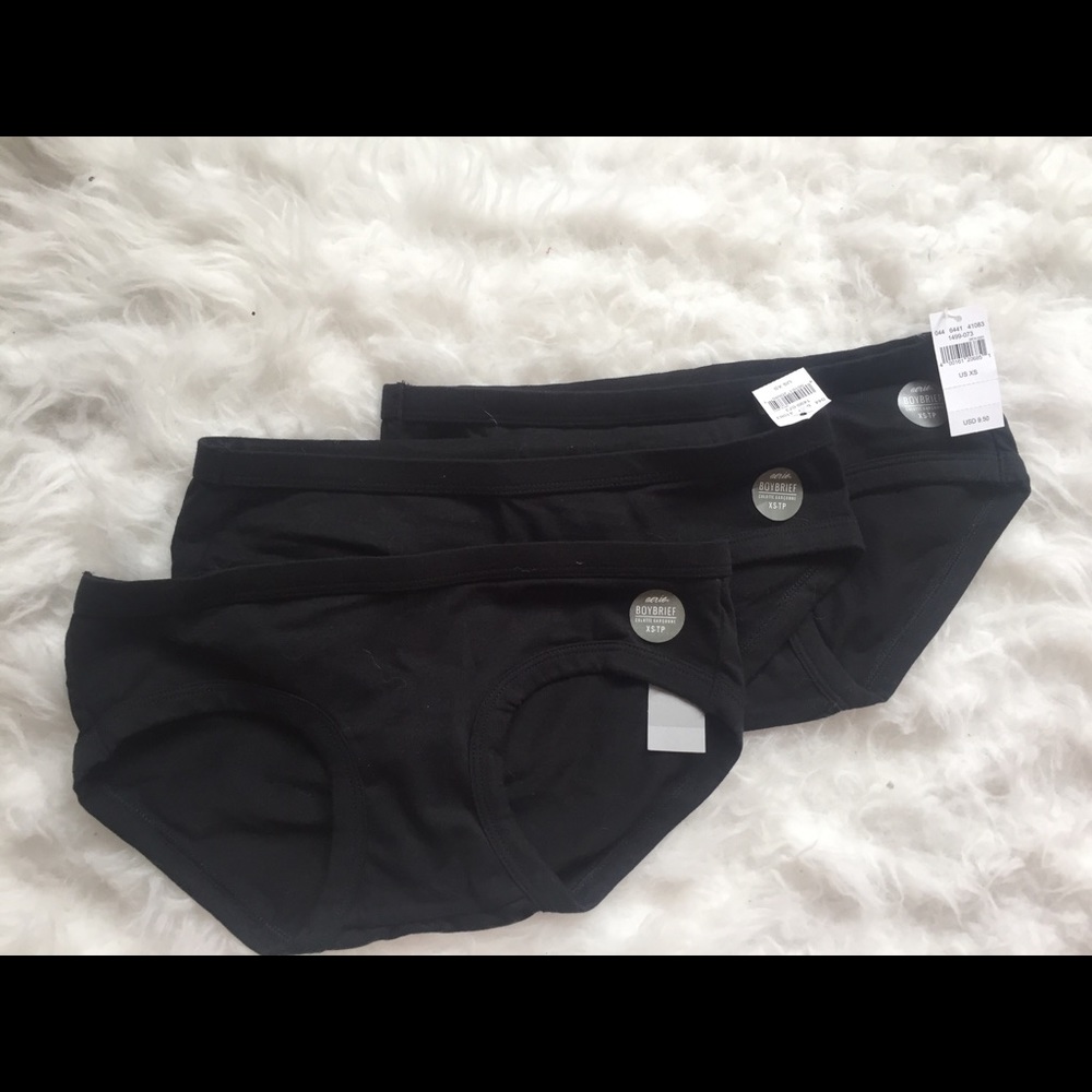 Set of 3 NWT Aerie Black Underwear